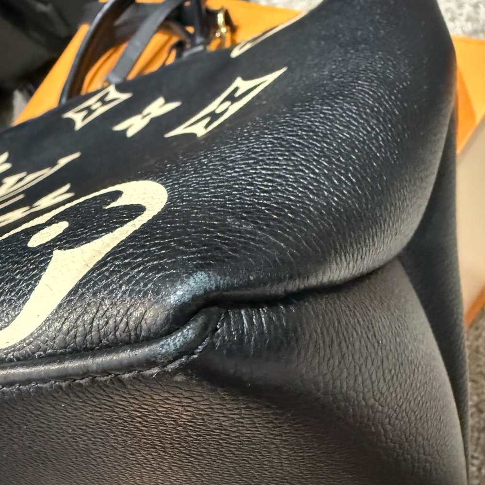 Louis Vuitton Monogram Black and Cream Satchel - Picture 13 of 13